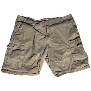 Wrangler Relaxed Fit Grey/Green Cargo Shorts - Size 42